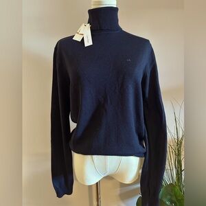 CALVIN KLEIN  MERINO WOOL TURTLENECK SWEATER
